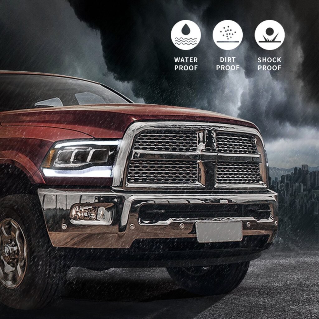 VLAND Full LED Headlights For Dodge Ram 1500 / 2500 / 3500 2009-2018 Ram1500 Classic 2019-2021