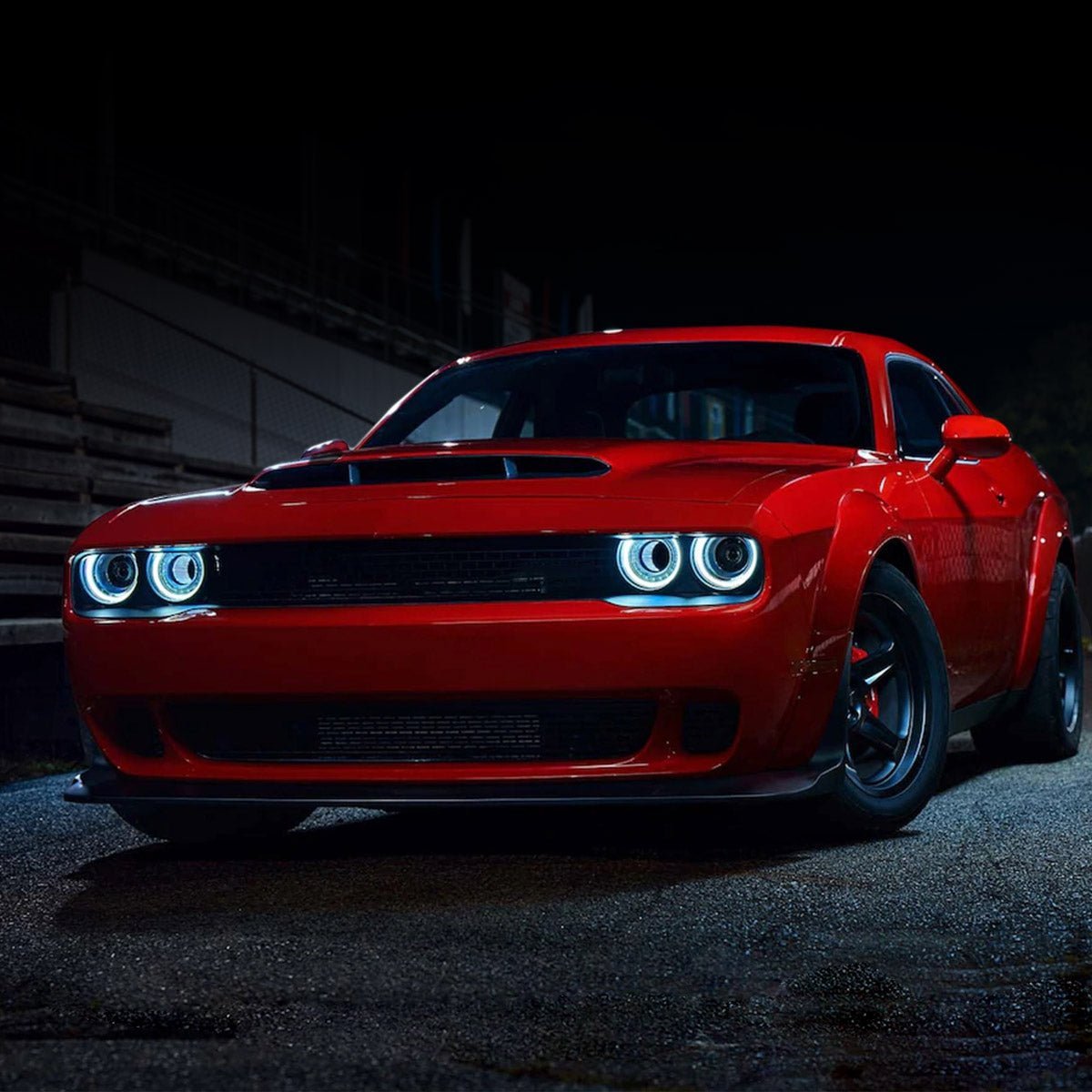 VLAND LED Halo Headlights For Dodge Challenger 2015-2020 With Sequential Turn Signals - Image 5