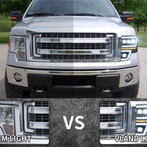 VLAND LED Projector Headlights For Ford F150 Pickup 2009-2014 With DRL [DOT. SAE.] - Image 11