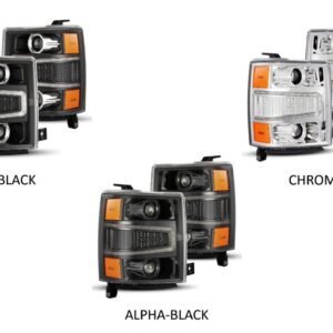 Chevrolet Silverado (14-15): Alpharex Luxx Headlights - Image 4