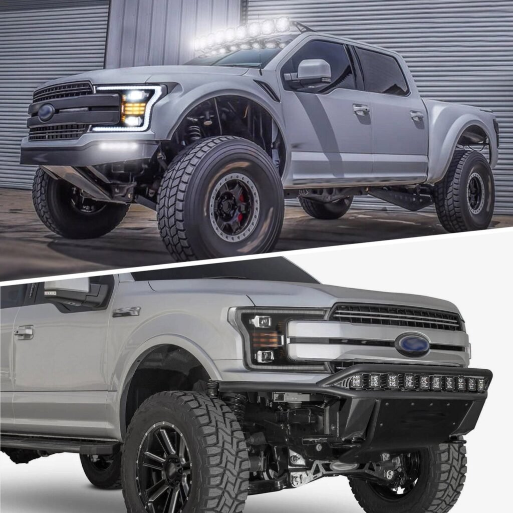 VLAND LED Projector Headlights for Ford F150 2018-2020 (Without Sequential Turn Signal)