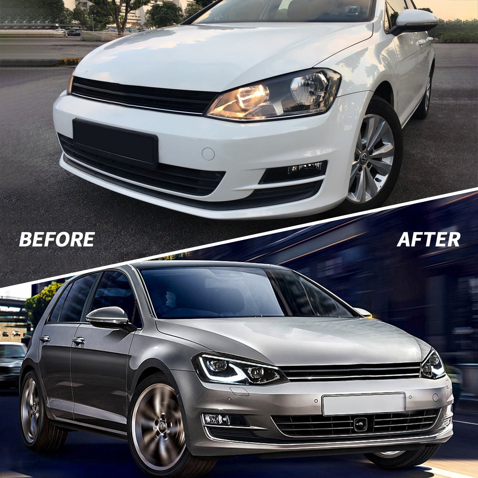 VLAND LED Projector Headlights For Volkswagen(VW) Golf MK7 2014-2017 With Sequential indicator Turn Signals (MK8 Style) - Image 14