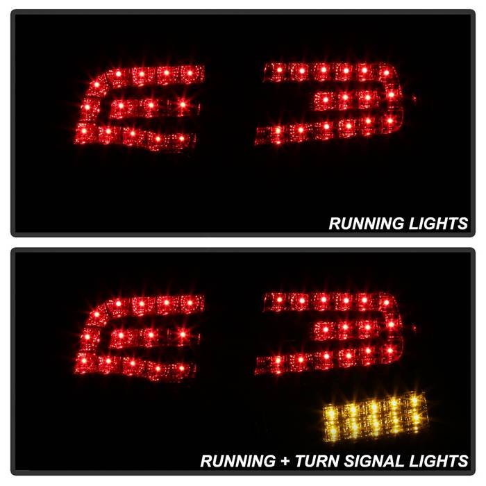 Audi A4 4Dr 06-08 LED Tail Lights - Black