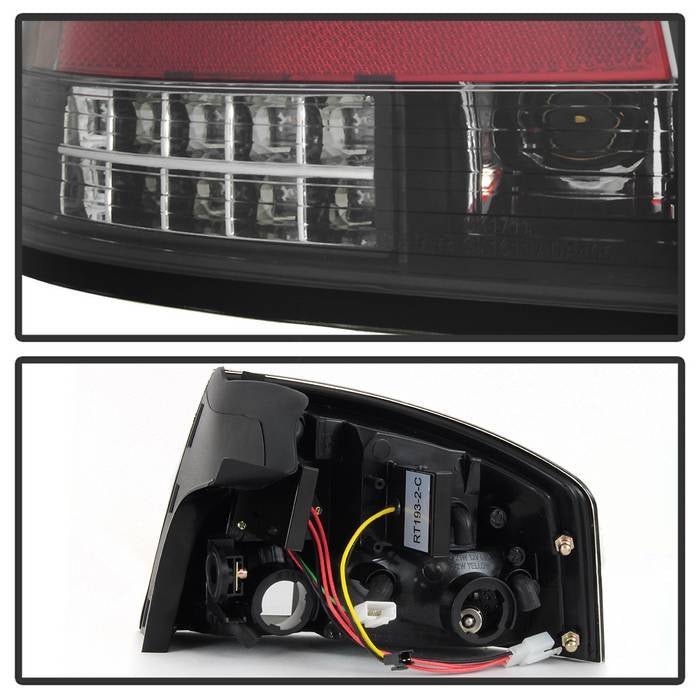 Audi A4 4Dr 06-08 LED Tail Lights - Black
