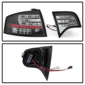 Audi A4 4Dr 06-08 LED Tail Lights - Black - Image 5
