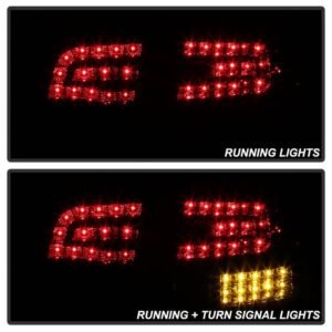 Audi A4 4Dr 06-08 LED Tail Lights - Red Clear - Image 10