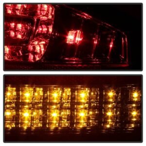 Audi A4 4Dr 06-08 LED Tail Lights - Red Clear - Image 8