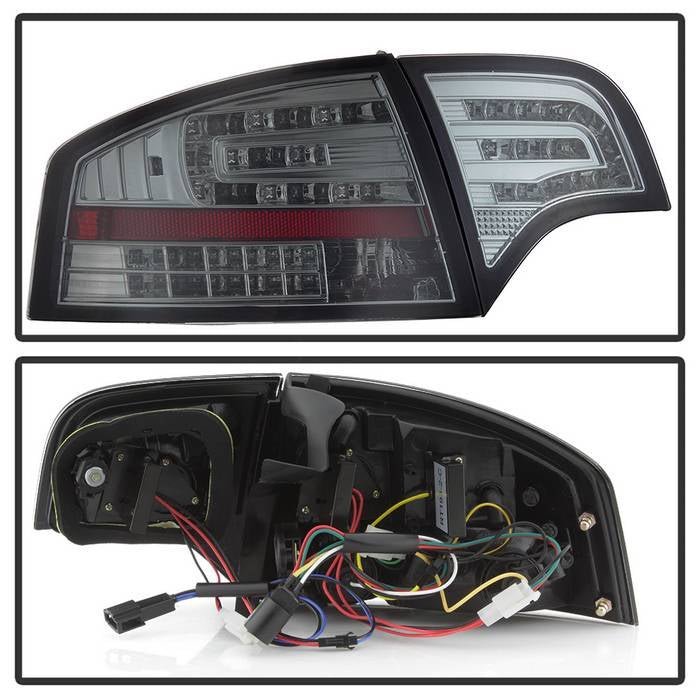 Audi A4 4Dr 06-08 LED Tail Lights - Smoke