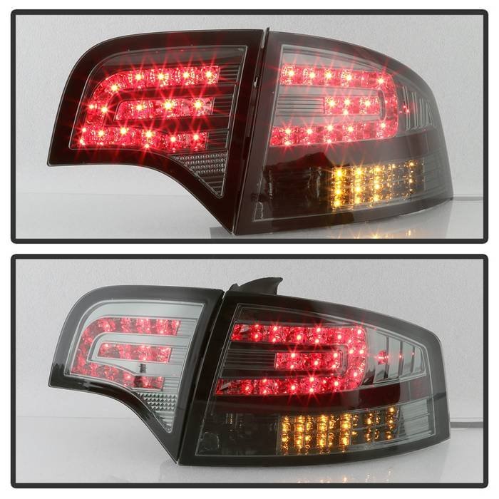 Audi A4 4Dr 06-08 LED Tail Lights - Smoke