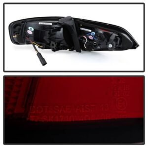Audi A4 09-12 4DR LED Tail Lights LED Model Only - Red Clear - Image 2