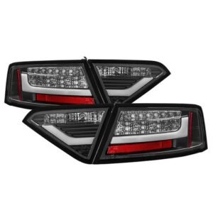 Audi A5 08-12 LED Tail Lights - Incandescent Model Only - Black - Image 1