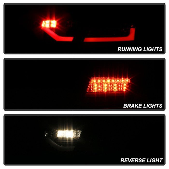 Audi A5 08-12 LED Tail Lights - Incandescent Model Only - Black