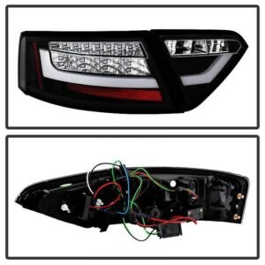 Audi A5 08-12 LED Tail Lights - Incandescent Model Only - Black - Image 2
