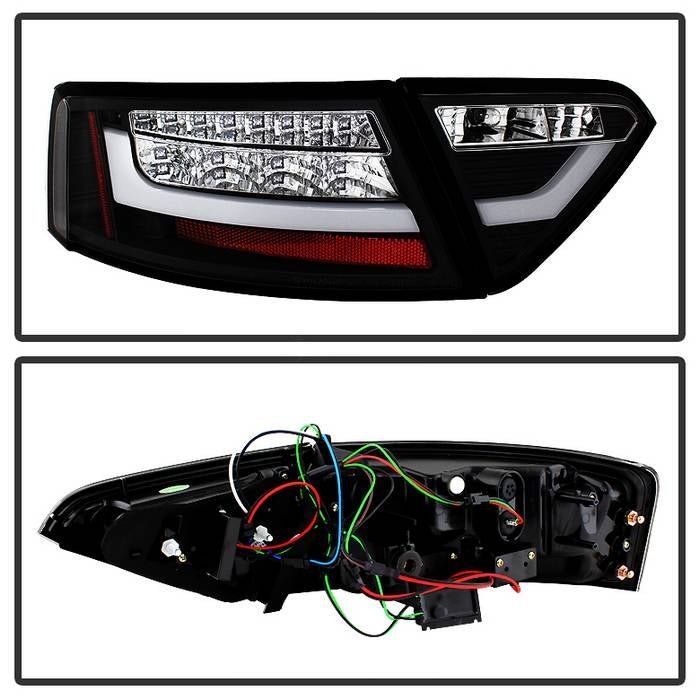 Audi A5 08-12 LED Tail Lights - Incandescent Model Only - Black