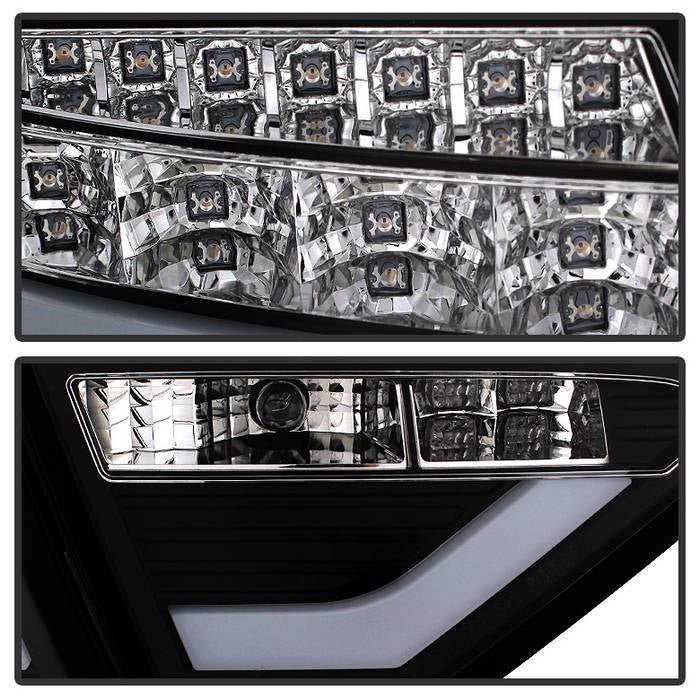 Audi A5 08-12 LED Tail Lights - Incandescent Model Only - Black