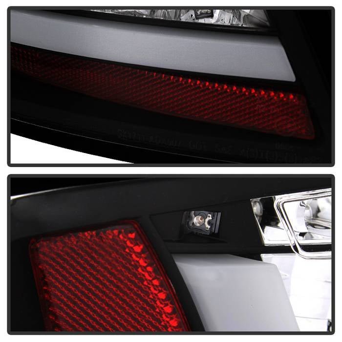 Audi A5 08-12 LED Tail Lights - Incandescent Model Only - Black