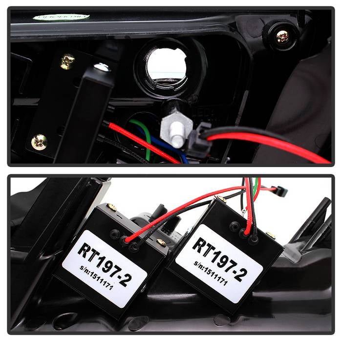 Audi A5 08-12 LED Tail Lights - Incandescent Model Only - Black