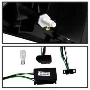 Audi A5 08-12 LED Tail Lights - Incandescent Model Only - Black - Image 9