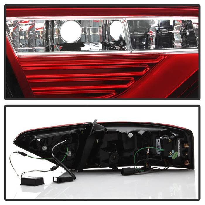 Audi A5 08-12 LED Tail Lights LED Model Only - Red Clear