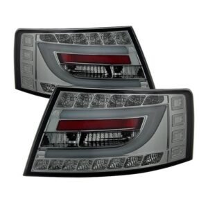 Audi A6 05-08 4Dr Light Bar LED Tail Lights - LED Model Only - Smoke - Image 1