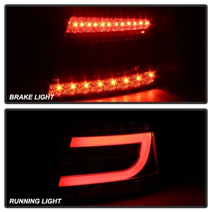 Audi A6 05-08 4Dr Light Bar LED Tail Lights - LED Model Only - Smoke