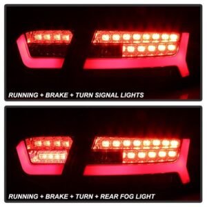 Audi A6 09-12 LED Tail Lights - Black - Image 11