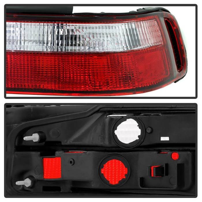 Acura Integra 90-93 2Dr Euro Style Tail Lights - Red Clear