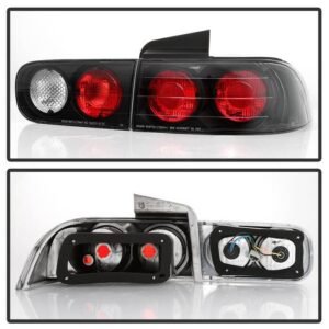Acura Integra 94-01 4Dr Euro Style Tail Lights - Black - Image 2