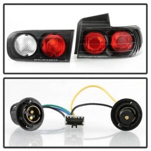 Acura Integra 94-01 4Dr Euro Style Tail Lights - Black - Image 5