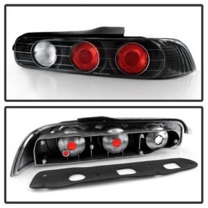 Acura Integra 94-01 2Dr Euro Style Tail Lights - Black - Image 2