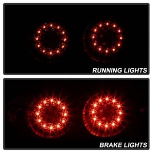 Acura RSX 02-04 LED Tail Lights - Black - Image 9