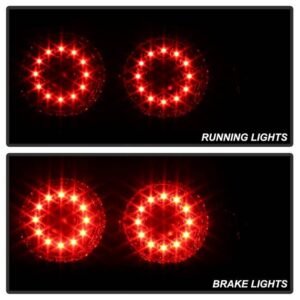 Acura RSX 02-04 LED Tail Lights - Red Clear - Image 10