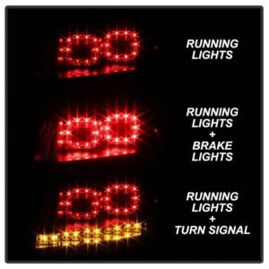 Audi TT 00-06 LED Tail Lights - Black - Image 9