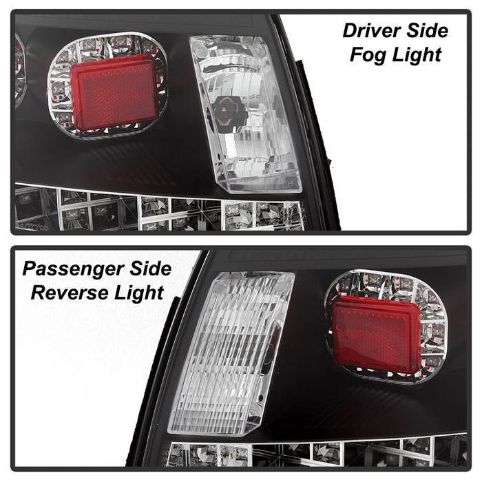 Audi TT 00-06 LED Tail Lights - Black