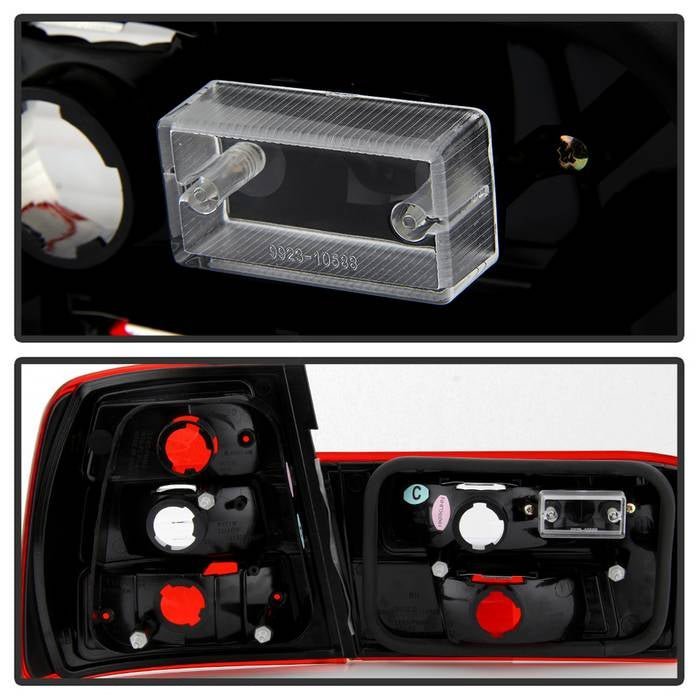 BMW E34 5-Series 88-95 Euro Style Tail Lights - Red Clear