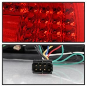 BMW E38 7-Series 95-01 LED Tail Lights - Red Clear - Image 4