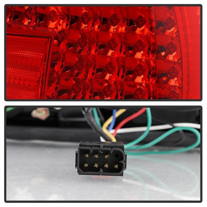 BMW E38 7-Series 95-01 LED Tail Lights - Red Clear