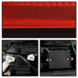 BMW E38 7-Series 95-01 LED Tail Lights - Red Clear - Image 5