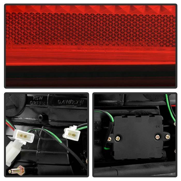 BMW E38 7-Series 95-01 LED Tail Lights - Red Clear