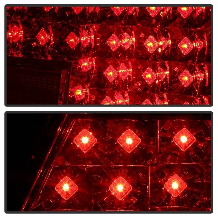 BMW E38 7-Series 95-01 LED Tail Lights - Red Clear