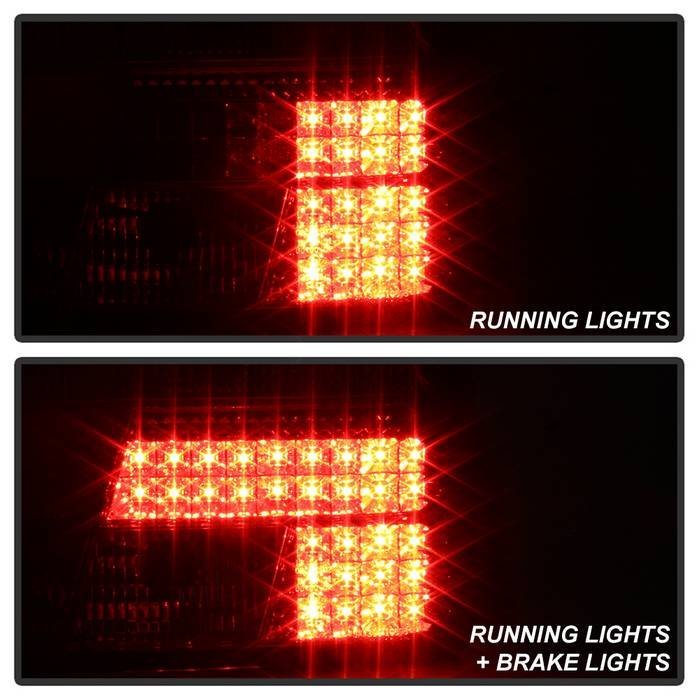 BMW E39 5-Series 97-00 LED Tail Lights - Red Clear