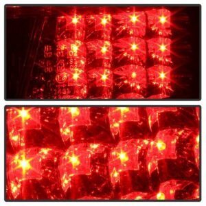 BMW E39 5-Series 97-00 LED Tail Lights - Red Clear - Image 7