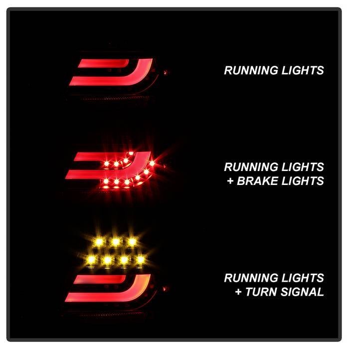 BMW E46 00-03 2Dr Coupe Light Bar LED Tail Lights - Black