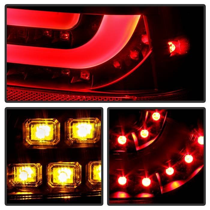 BMW E46 00-03 2Dr Coupe Light Bar LED Tail Lights - Black