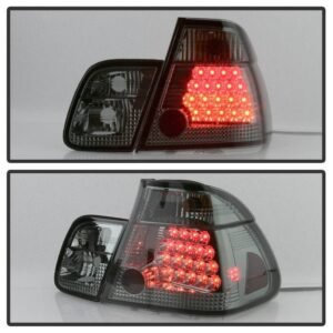 BMW E46 3-Series 02-05 4DR Tail Lights - Smoke - Image 8