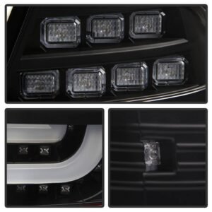BMW E46 3-Series 04-06 2Dr Light Bar Style LED Tail Lights - Black - Image 3