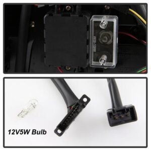 BMW E46 3-Series 04-06 2Dr Light Bar Style LED Tail Lights - Black - Image 5