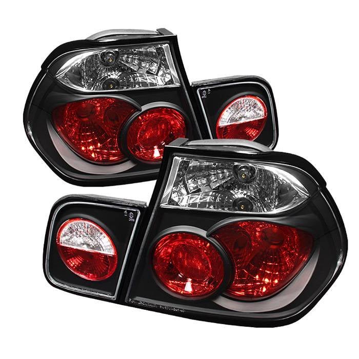 BMW E46 3-Series 99-01 4Dr Euro Style Tail Lights- Black