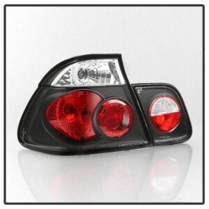 BMW E46 3-Series 99-01 4Dr Euro Style Tail Lights- Black - Image 2