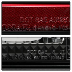 BMW E46 3-Series 99-01 4Dr Light Bar Style LED Tail Lights - Black - Image 5
